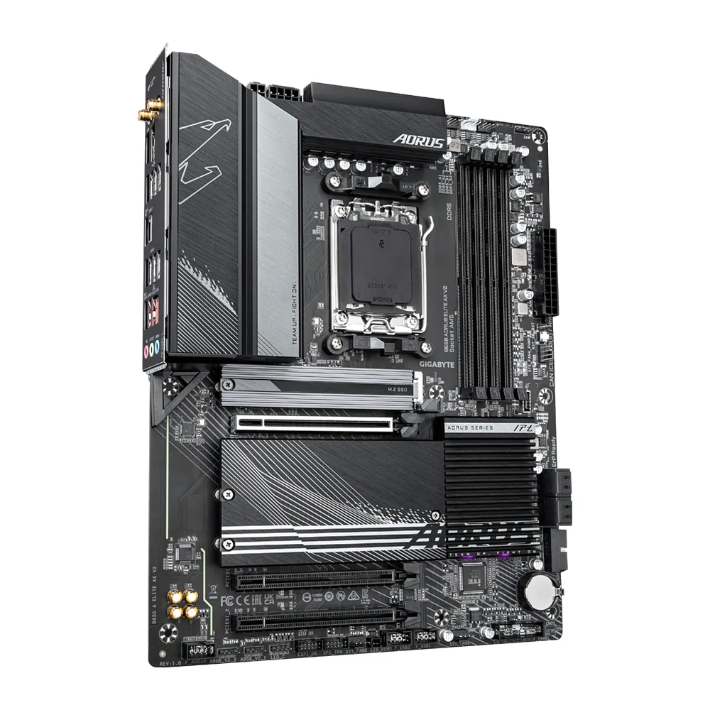 Gigabyte B650 AORUS Elite AX V2, vista 2